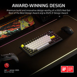 Corsair MAKR PRO 75 Hall Effect DIY-toetsenbord Zwart, US lay-out (QWERTY), Corsair MGX Hyperdrive, 75%, 75%, RGB, 8K