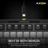 Corsair MAKR PRO 75 Hall Effect DIY-toetsenbord Zwart, US lay-out (QWERTY), Corsair MGX Hyperdrive, 75%, 75%, RGB, 8K