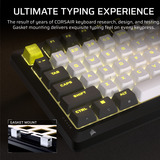 Corsair MAKR PRO 75 Hall Effect DIY-toetsenbord, gaming toetsenbord Zwart, US lay-out, Corsair MGX Hyperdrive, 75%, RGB, 8K