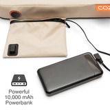 Cozy Jord Outdoor infrarood verwarmd draadloos zitkussen warmtekussen Lichtbeige, Powerbank 10000 mAh