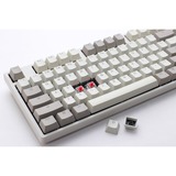 Ducky Origin Vintage mechanisch toetsenbord Grijs, US lay-out (QWERTY), Cherry MX Blue, 100%, hot swap, PBT Double-Shot Keycaps