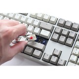Ducky Origin Vintage mechanisch toetsenbord Grijs, US lay-out (QWERTY), Cherry MX Blue, 100%, hot swap, PBT Double-Shot Keycaps