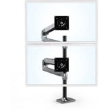 Ergotron LX Dual Stacking monitorarm met hoog statief Aluminium