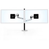 Ergotron LX Dual Stacking monitorarm met hoog statief Aluminium