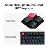 Keychron C3 Pro-H1 RGB mechanisch toetsenbord Zwart, US lay-out (QWERTY), Keychron Super Red, 80% (TKL)	, 80% TKL, RGB leds, Cherry Double-Shot PBT, hot swap, 8000 Hz