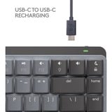 Logitech MX Mechanical Mini voor Mac, toetsenbord Donkergrijs, US lay-out, Cherry MX-Technologie