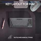 Logitech MX Mechanical Mini voor Mac toetsenbord Donkergrijs, US-International lay-out (QWERTY), Cherry MX-Technologie, 80% (TKL)	