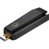 MSI AXE5400 WiFi USB Adapter wlan adapter Zwart