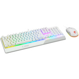 MSI VIGOR GK30 COMBO WHITE RGB mechanisch gaming toetsenbord Wit, US lay-out (QWERTY), 100%, 5000 dpi