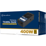 SilverStone TX400x Gold 400 watt voeding  Zwart, 2x PCIe