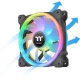 Thermaltake SWAFAN 14 RGB 140x140x25 case fan Zwart, 3 stuks, incl. controller