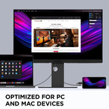 ViewSonic VP2788-5K Mac-Compatible 27" 4K UHD monitor Zwart, 2x Thunderbolt 4, 1x HDMI, 1x DisplayPort, USB-A, USB-C