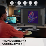 ViewSonic VP2788-5K Mac-Compatible 27" 4K UHD monitor Zwart, 2x Thunderbolt 4, 1x HDMI, 1x DisplayPort, USB-A, USB-C