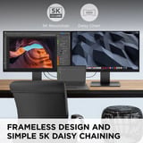 ViewSonic VP2788-5K Mac-Compatible 27" monitor Zwart, 1x DisplayPort, 1x HDMI, 2x USB-C, 2x USB-A, 2x Thunderbolt