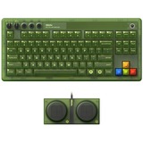 8BitDo Retro 87 Mechanical Keyboard - Xbox Edition, gaming toetsenbord Groen, US lay-out, Kailh Box Jellyfish X, TKL, ABS keycaps, Bluetooth 5.0, Wireless 2.4G, USB