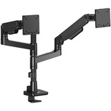 ACT Connectivity Monitorarm office premium, gasveer, paalbevestiging, 2 monitoren Zwart