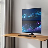 ACT Connectivity Monitorarm office premium, gasveer, paalbevestiging, 2 monitoren Zwart