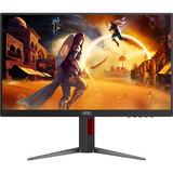 AOC 24G4HA 23.8" gaming monitor Zwart/rood, 200 Hz, HDMI, DisplayPort, Audio