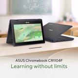 ASUS Chromebook CR11 Flip CR1104FTA-NS0116 11.6"  2-in-1 laptop Grijs | N100 | Intel Graphics | 4 GB | 32 GB eMMC | Touch