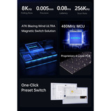 ATK 68 RX eSports Hall Effect Keyboard Zwart, US lay-out (QWERTY), 65%