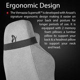 Arozzi Vernazza Supersoft Fabric - Anthracite gamestoel Antraciet