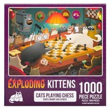 Asmodee Exploding Kittens - Cats playing chess Puzzel 1000 stukjes