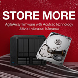 Asustor Drivestor 2 Gen2 (AS1202T) incl. 2x IronWolf 4 TB nas Zwart, LAN, USB