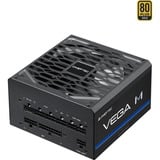 Chieftec Vega M PPG-1000-C modulaire 1000 watt voeding  Zwart, 1x 12V-2x6, 4x PCIe