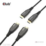 Club 3D Actieve optische HDMI kabel Zwart, 100 meter