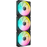 Corsair FRAME 4000D + iCUE LINK LX120 RGB Triple Pack bundel midi tower behuizing Zwart | 2x USB-A | 1x USB-C | Tempered Glass