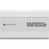 Corsair RM1000e (2025) White, 1000 Watt voeding  Wit, 2x 12VHPWR, 2x PCIe, Kabel-Management