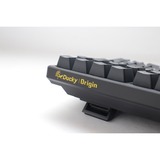 Ducky Origin Phantom Black mechanisch toetsenbord Zwart, US lay-out (QWERTY), Cherry MX Silent Red, 100%, hot swap, PBT Double-Shot Keycaps