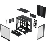 Fractal Design Pop 2 Vision RGB midi tower behuizing Zwart | 1x USB-A | 1x USB-C | RGB | Tempered Glass