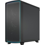 Fractal Design Summit Ambience Blackout TG midi tower behuizing Zwart | 2x USB-A | 1x USB-C | RGB | Tempered Glass