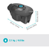 GARDENA Pipeline-irrigatiesysteem AquaPrecise op zonne-energie voor gazon sprinklersysteem Grijs/turquoise