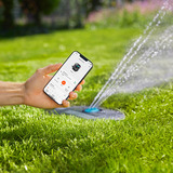 GARDENA Pipeline-irrigatiesysteem AquaPrecise op zonne-energie voor gazon sprinklersysteem Grijs/turquoise