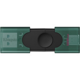 Kingston DataTraveler Duo 128 GB usb-stick Groen/zwart, DTDEG2/128GB