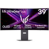 LG UltraGear OLED 39GX900A-B 39" Curved UltraWide gaming monitor Zwart, 2x HDMI, DisplayPort, 2x USB-A, USB-C, 240 Hz