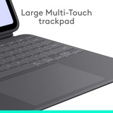 Logitech Combo Touch iPad Pro 13" (M4) (2024) Keyboard Case Zwart, US-International lay-out (QWERTY), 75%