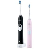 Philips Sonicare 2 Series gum health HX6232/41 elektrische tandenborstel Zwart/roze, 2 handvatten
