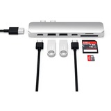 Satechi Type-C Pro Hub Adapter Zilver, USB-C, HDMI, USB, SD