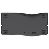 Trust Keyra Draadloos ergonomisch toetsenbord Zwart, US lay-out, Bluetooth / 2.4G USB