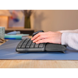 Trust Keyra Draadloos ergonomisch toetsenbord Zwart, US lay-out, Bluetooth / 2.4G USB