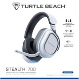 Turtle Beach Stealth 700P Gen 3 draadloze gamingheadset over-ear  Wit, PlayStation®, PC, Steam Deck en mobiel, 2,4GHz, Bluetooth 5.2