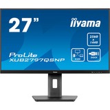 iiyama ProLite XUB2797QSNP-B1 27" monitor Zwart (mat), HDMI, DisplayPort, USB-C, LAN, Audio