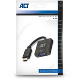 ACT Connectivity HDMI naar VGA Converter met audio adapter Zwart