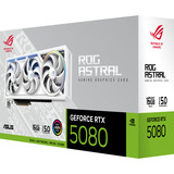 ASUS GeForce RTX 5080 ROG ASTRAL GAMING WHITE Edition grafische kaart Wit, DLSS 4, 3x DisplayPort, 1x HDMI 2.1