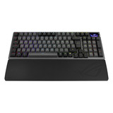 ASUS ROG Azoth 96 HE Gaming Keyboard Zwart, US lay-out (QWERTY), ROG HFX V2, 96%, RGB  USB 2.0 (TypeC to TypeA) RF 2.4GHz Bluetooth 5