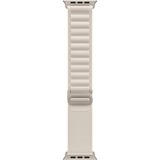 Apple Watch Ultra smartwatch 49 mm, Sterrenlicht Alpine-bandje Medium, Titanium, GPS + Cellular