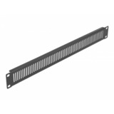 DeLOCK 19″ netwerkkastpaneel met verticale ventilatiesleuven afdekking Zwart, 1U